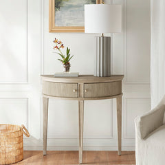 Modern Farmhouse Storage Console Table - Reclaimed Wheat