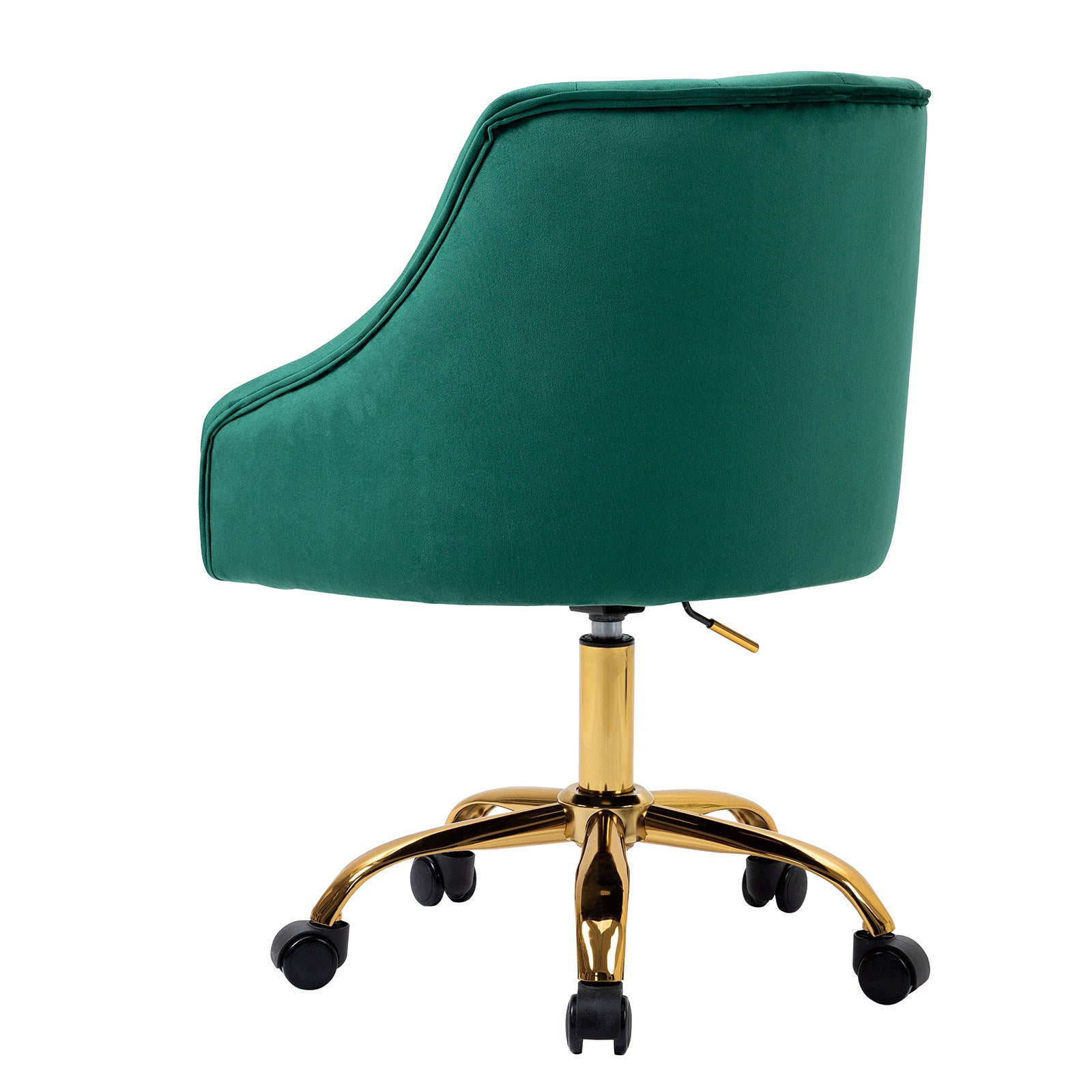 Modern Velvet Swivel Chair with Soft Seat - Green