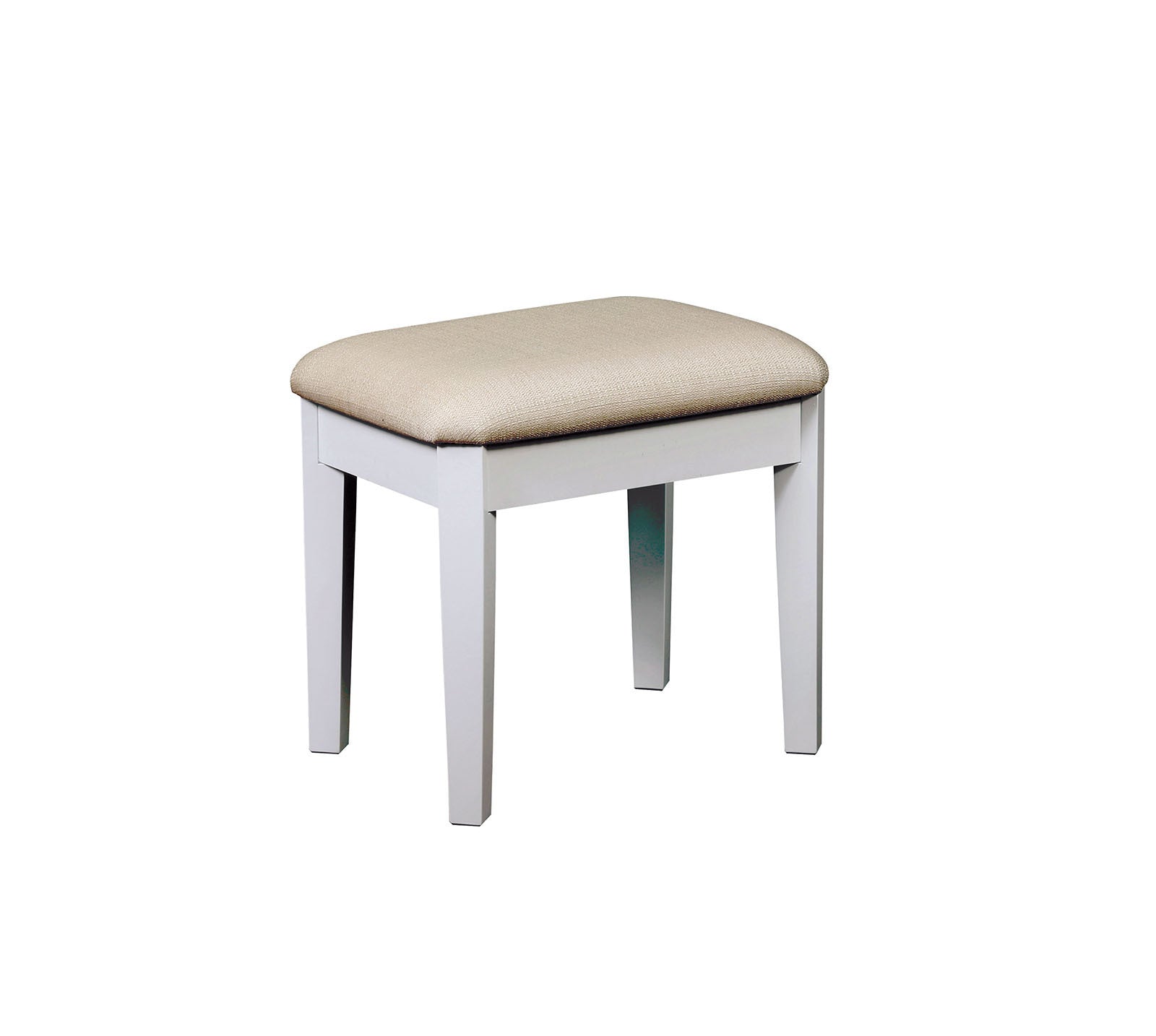 Contemporary White Vanity w/ Stool