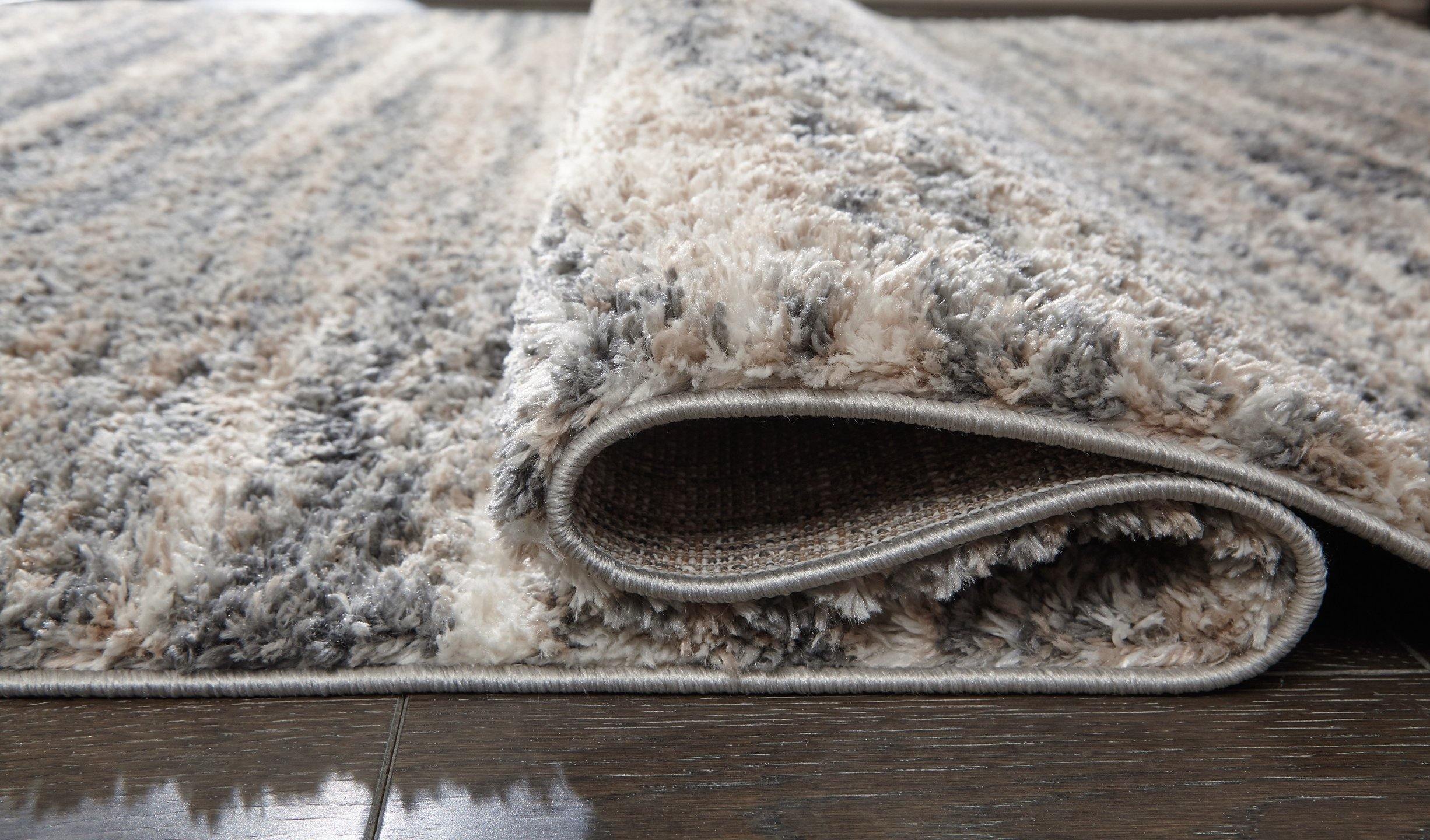 Gizela Ivory+Beige+Gray Contemporary 5'3" x 7'3" Rug