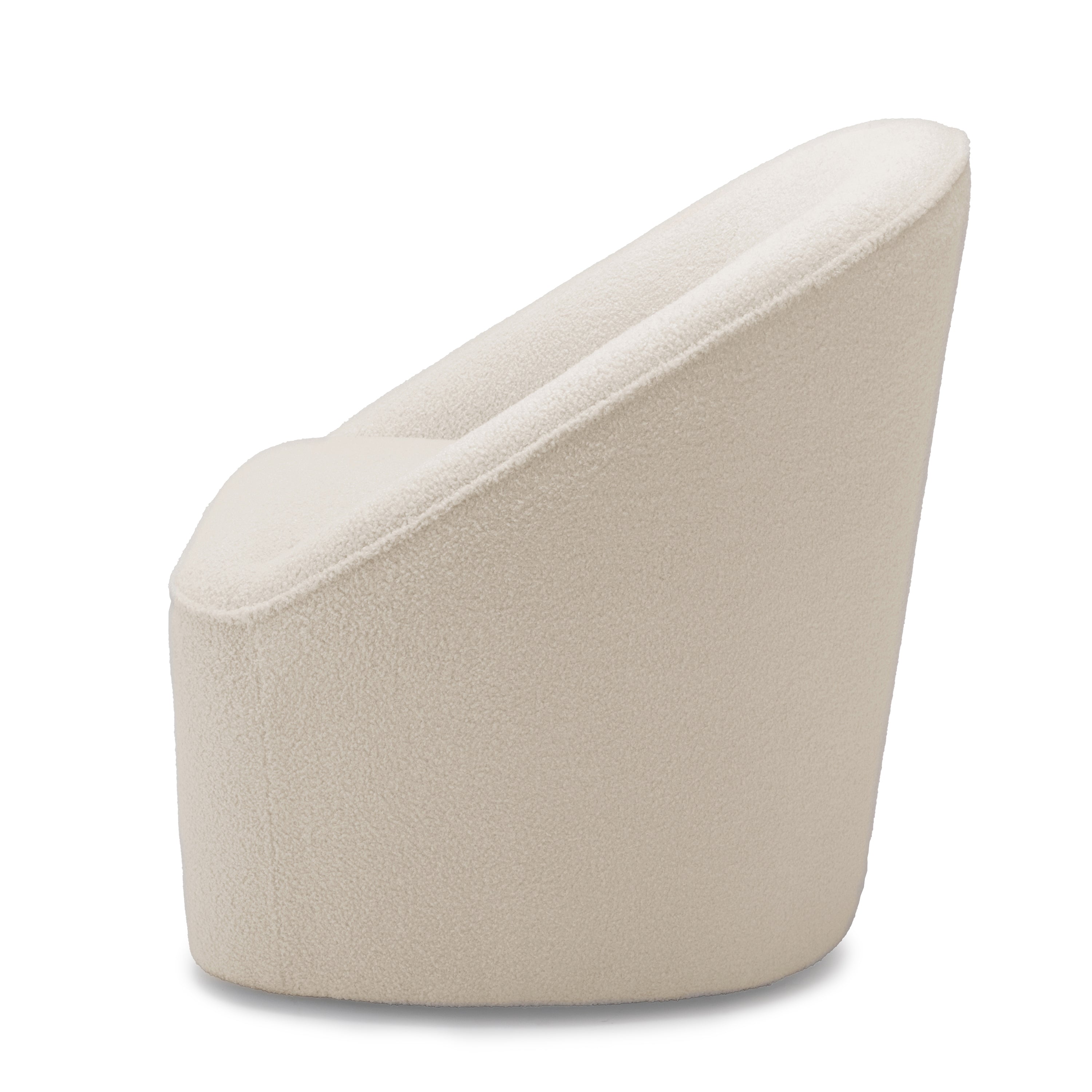 Cozy Boucle Swivel Chair