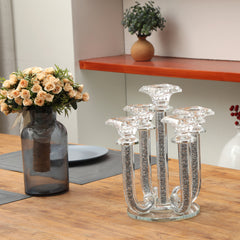 Ambrose Candle Holder (Holds 5 Candles) - Silver