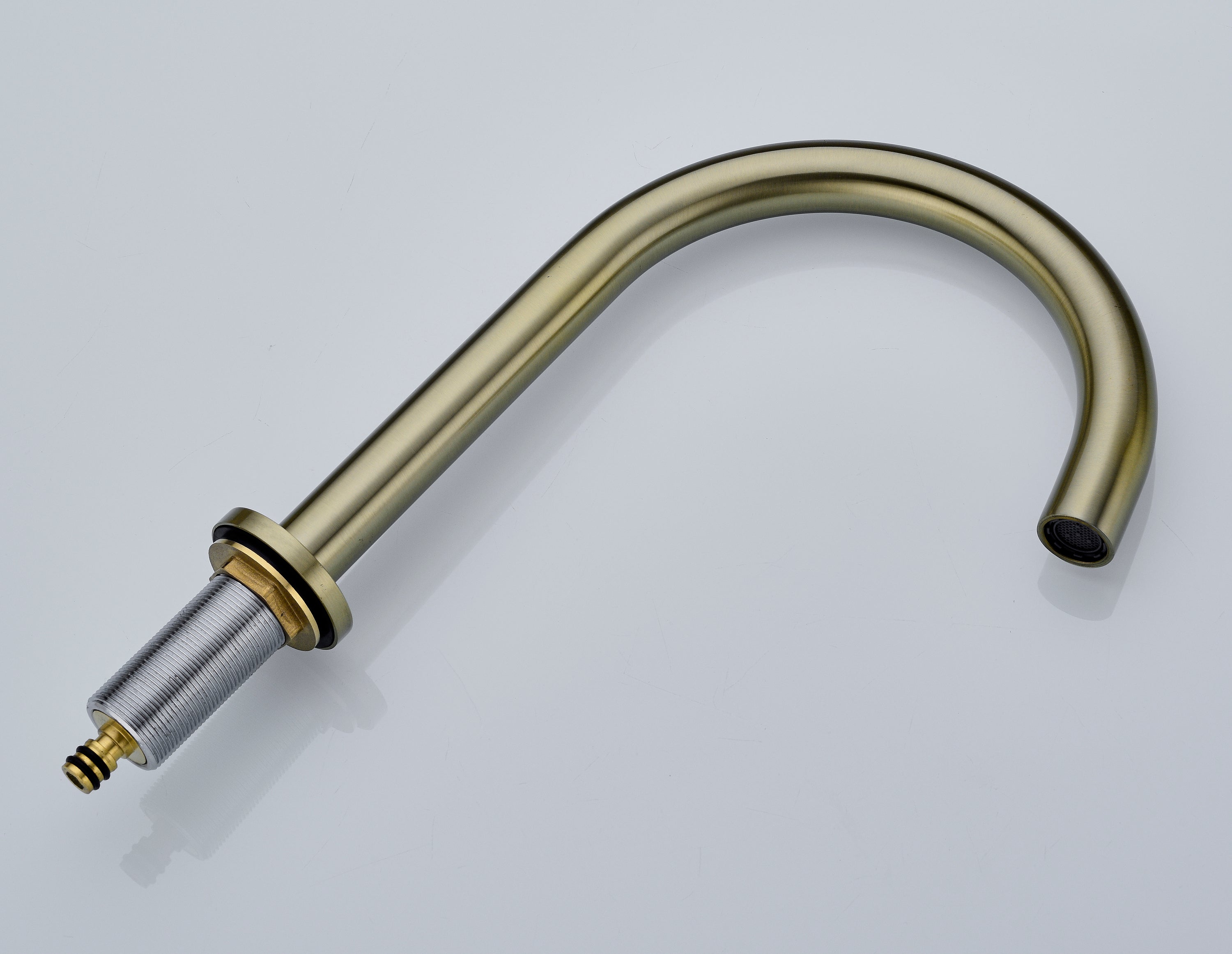 Two Handle High Arc Widespread Bathroom Sink Faucet 3 Hole - Gold