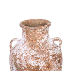 12"H Country Charm Artisan Ceramic Aged Terracotta Vase