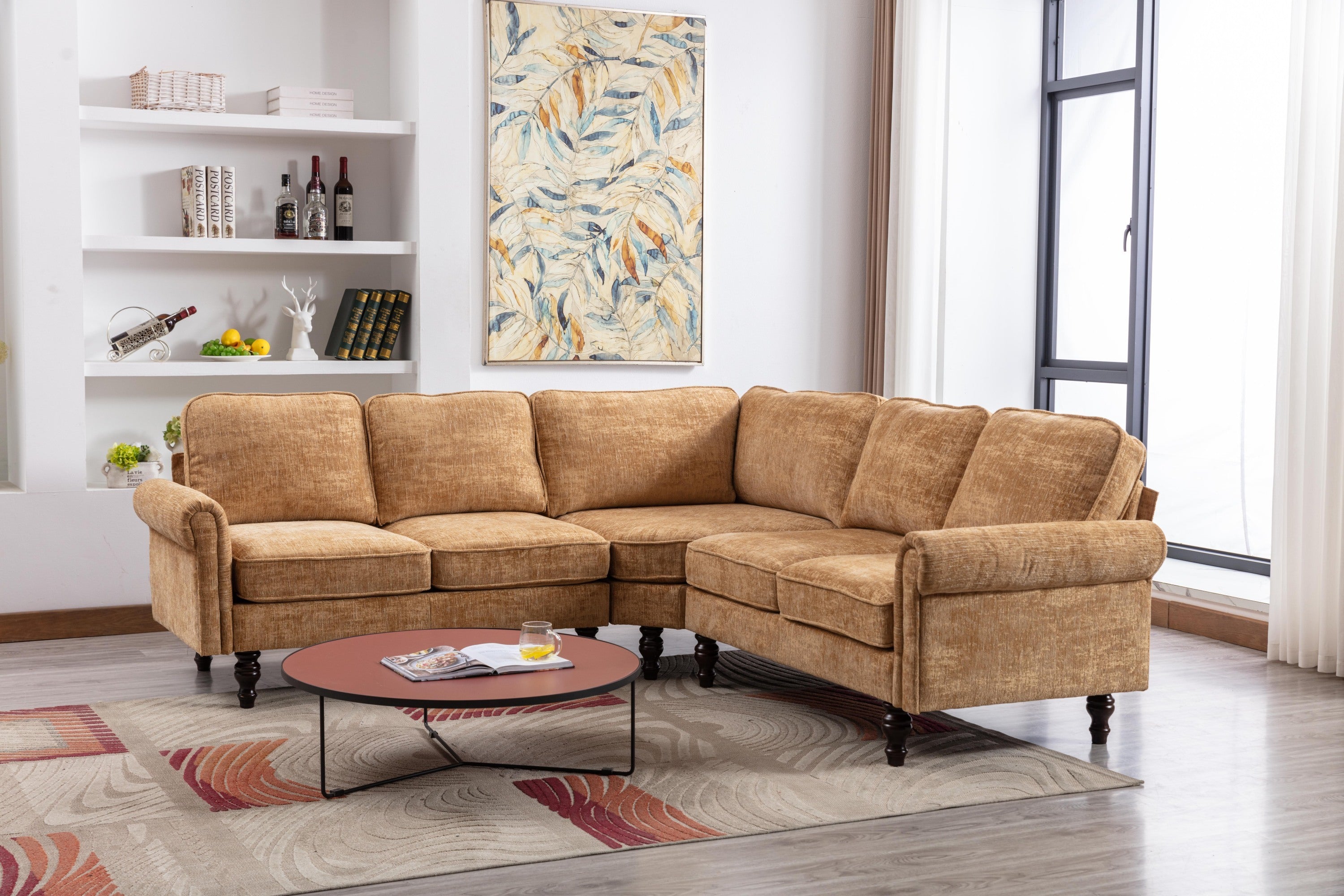 Modern European Sofa/Living sectional - Light Brown
