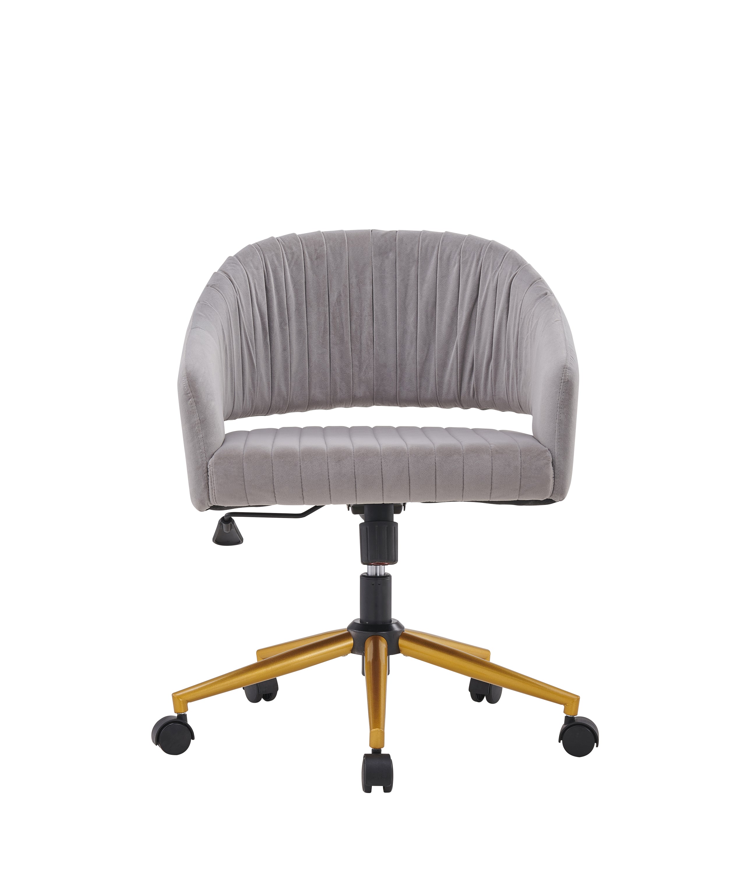Modern Swivel High Quality Velvet Office Desk Chair - Grey