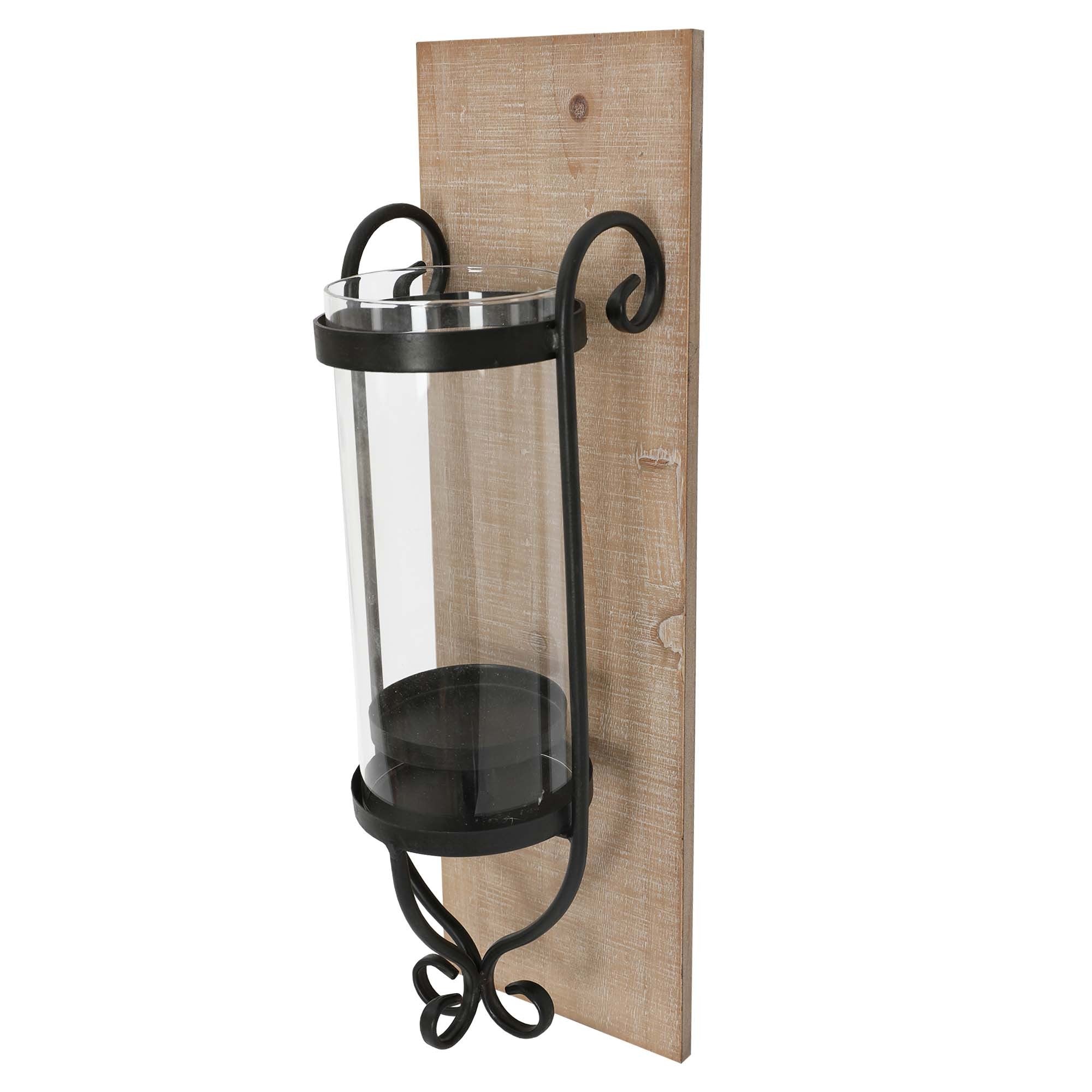Wall Wood Candle Holder 