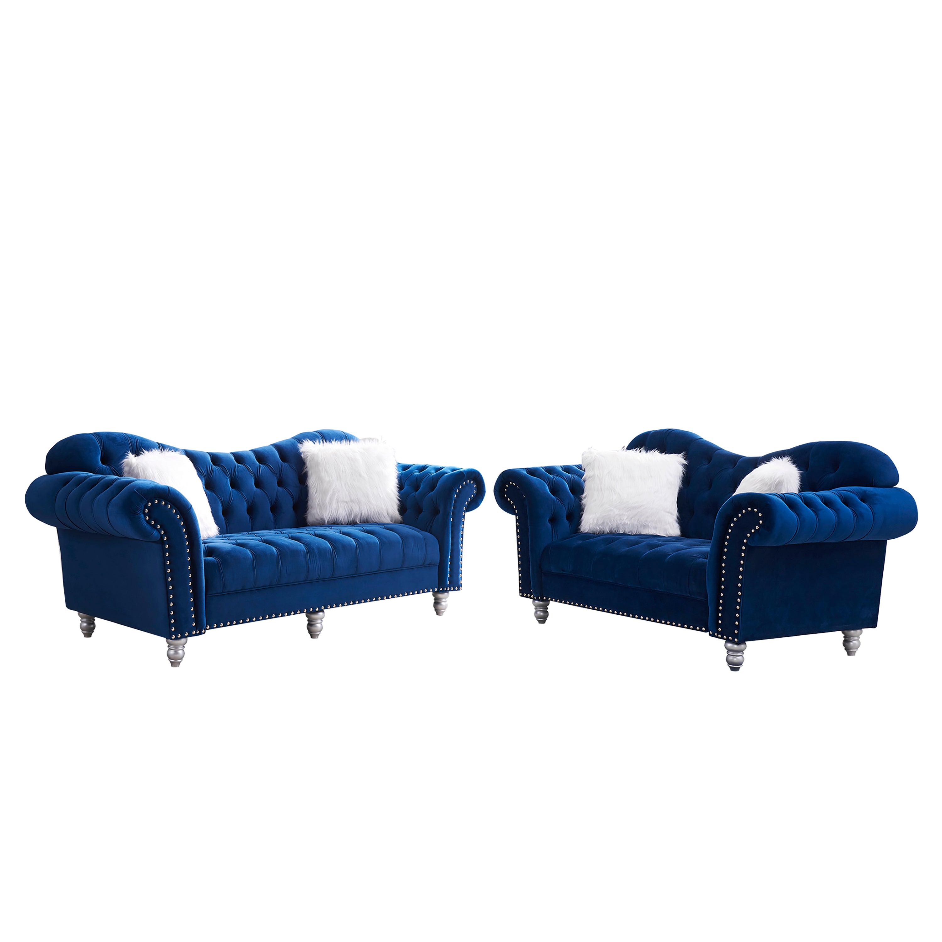 MAICOSY 1/2/3 Seater Sofa set Living Room Velvet Upholstered Loveseat Furniture