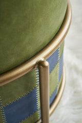 Leather Pattern Ottoman