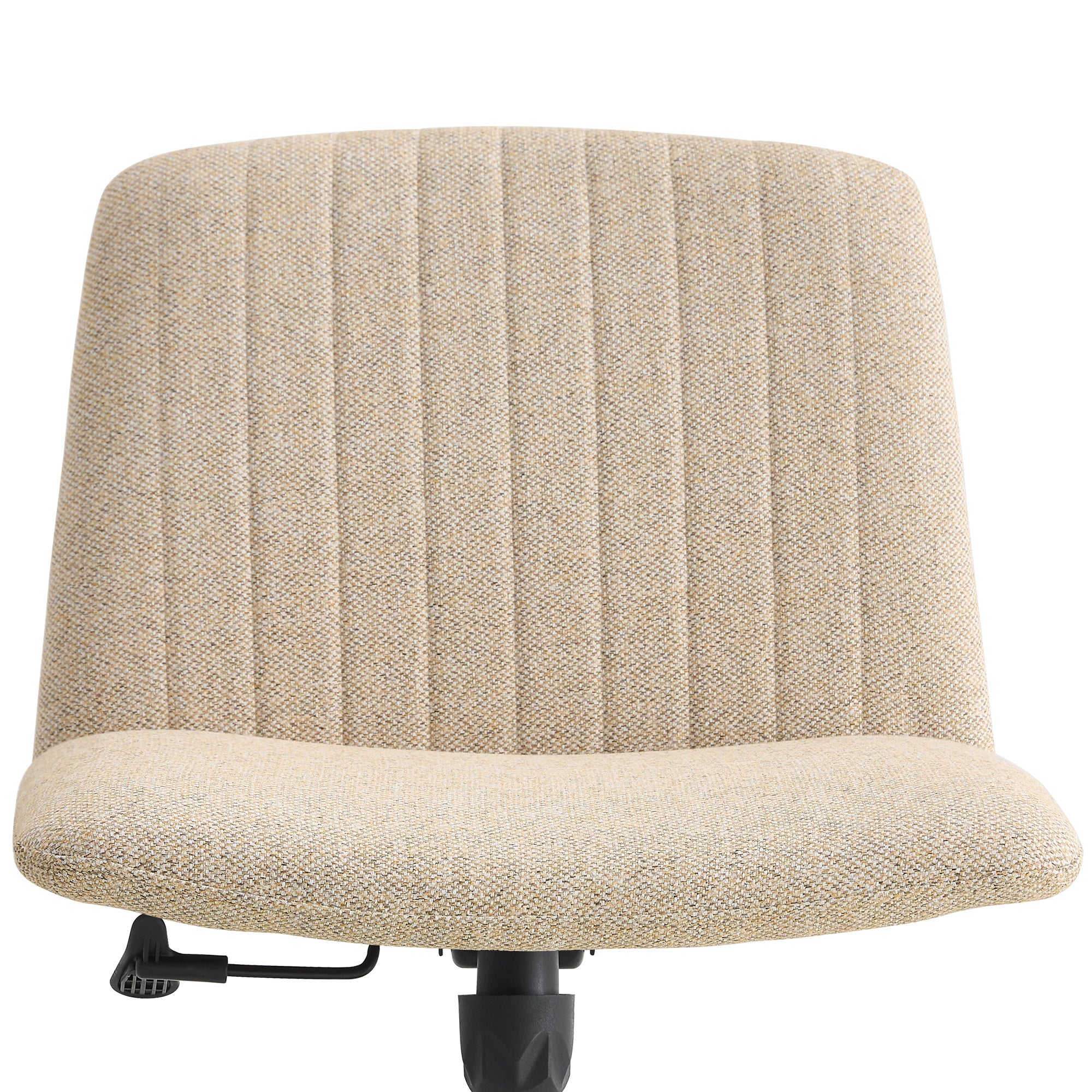 Chair Office Chair Adjustable 360 ° Swivel Cushion Chair With Black Foot - Beige