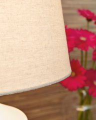 White Contemporary Ceramic Table Lamp