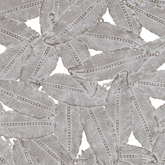 Rossi Textured Feather 3-piece Metal Disc Wall Decor Set - Grey
