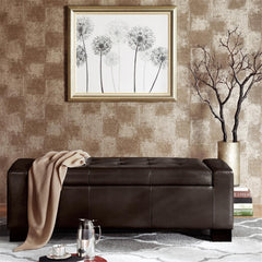 Mirage Bench Storage Ottoman - Brown