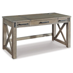 Rustic Home Office Lift Top Desk - Gray