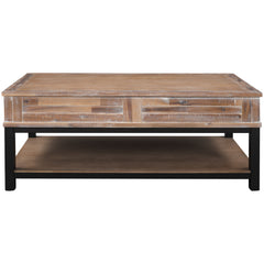 Lift Top Coffee Table with Inner Storage Space and Shelf