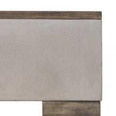 Acacia Rectangular Coffee Table - Grey Brown