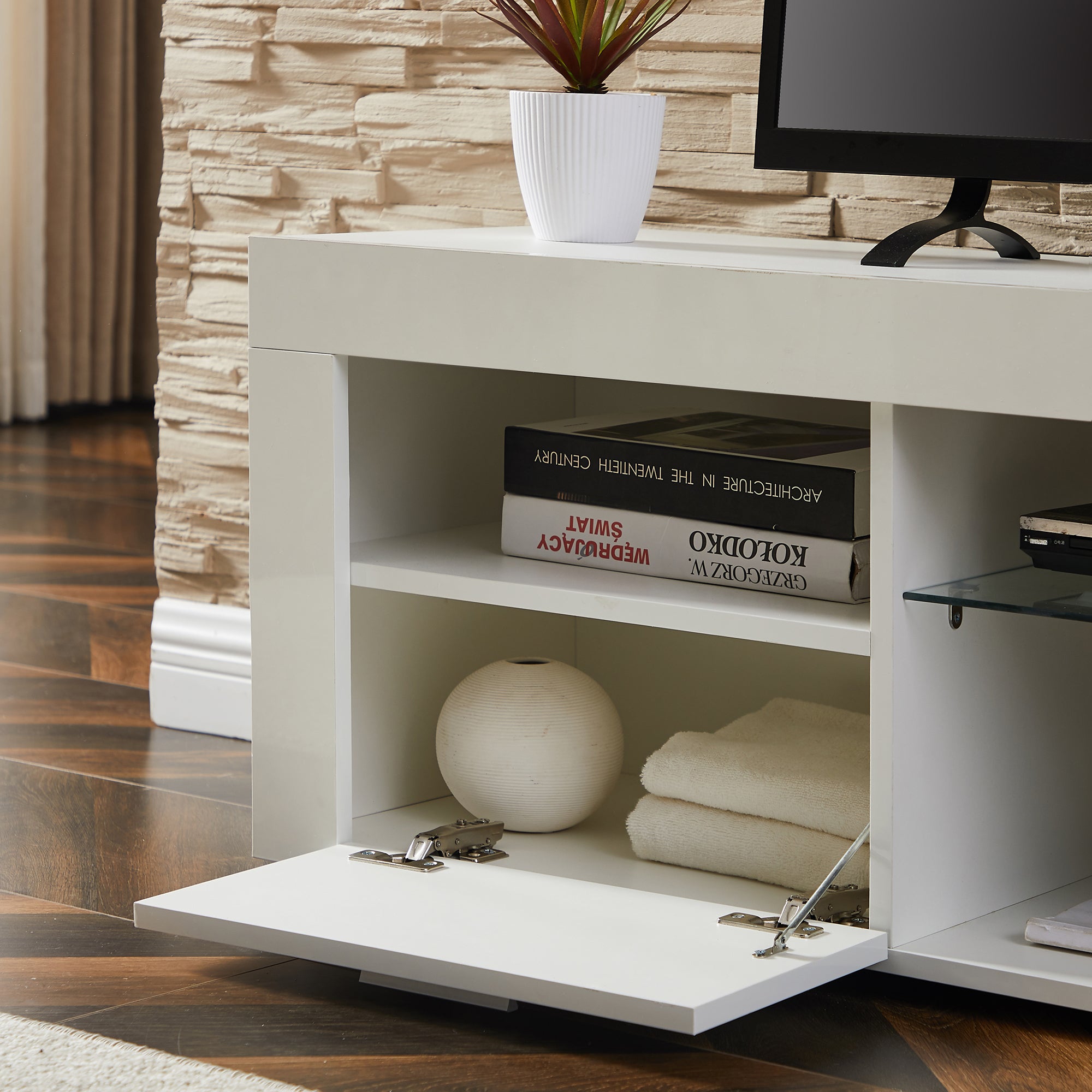 White TV Stand
