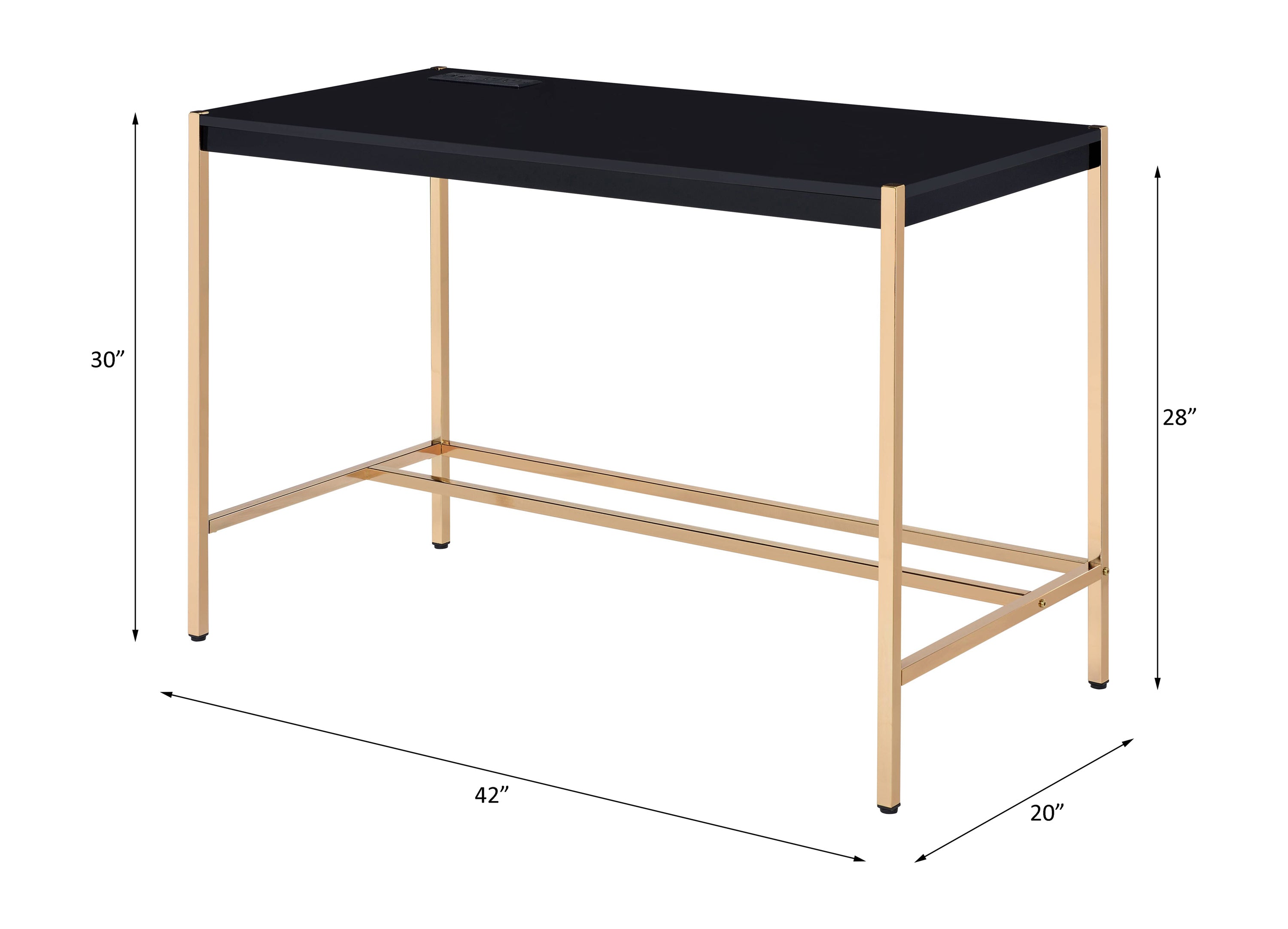 Classic Writing Desk w/USB Port