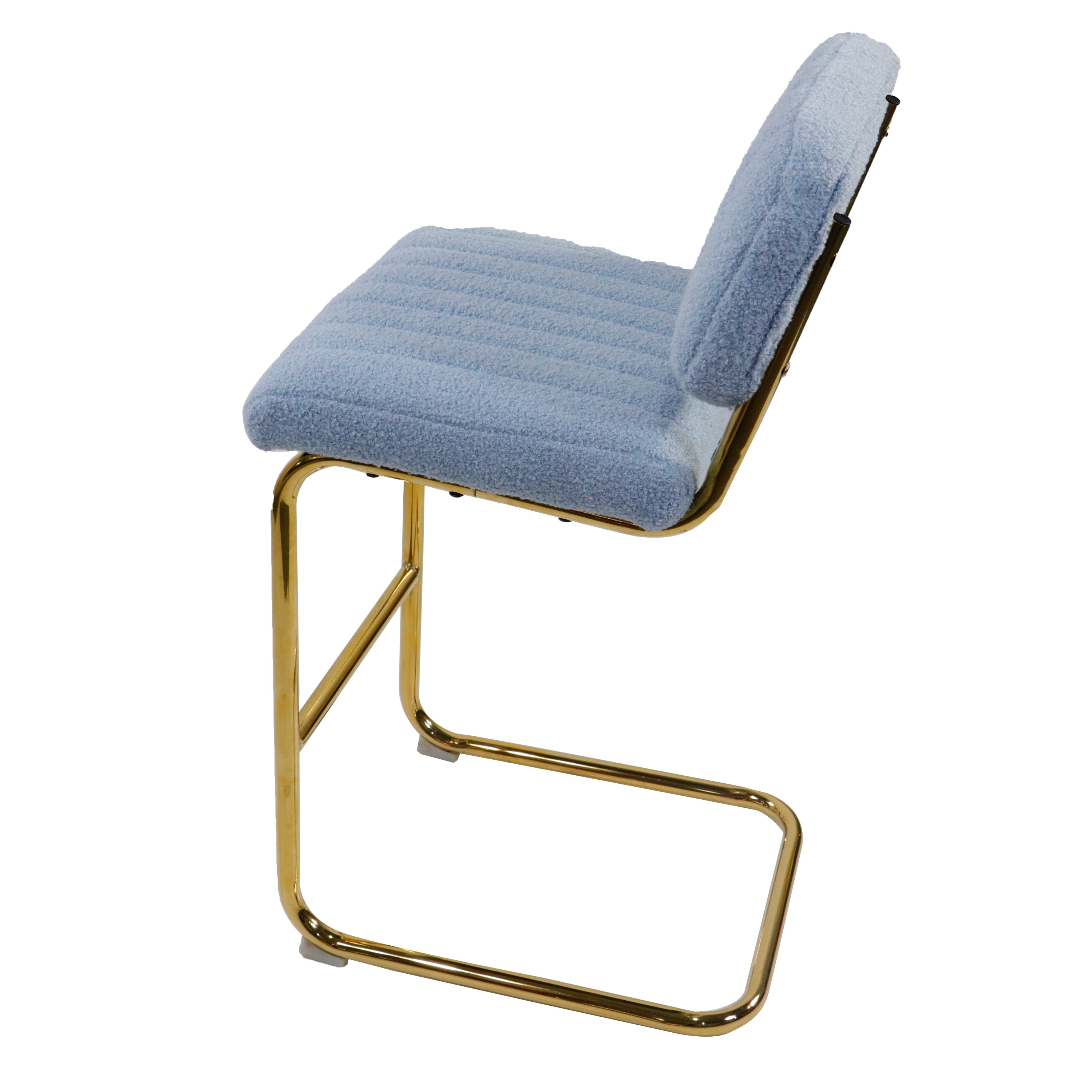 Modern Counter Height Bar Stools (Set of 2) - Blue