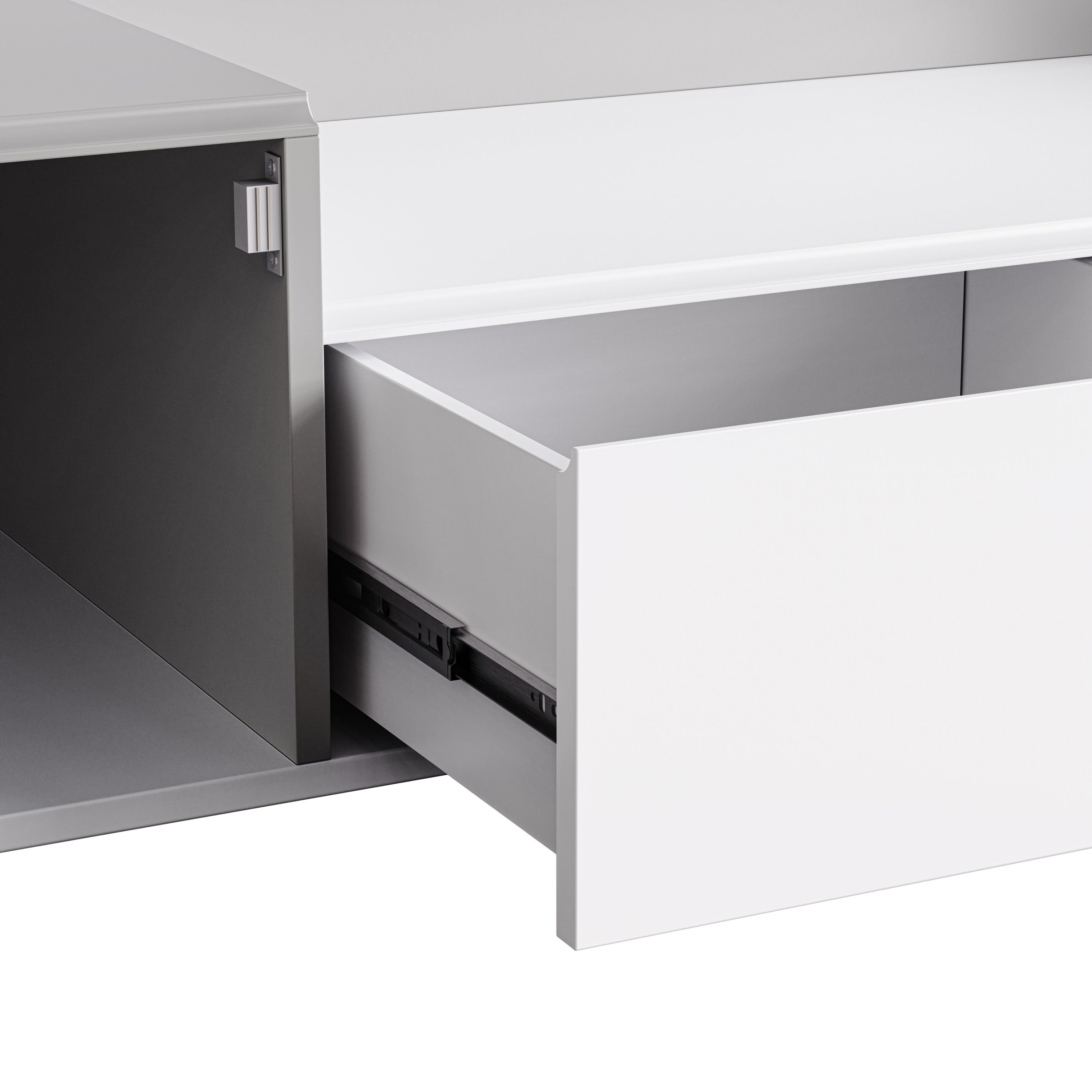 TV Cabinet with Storage Grey