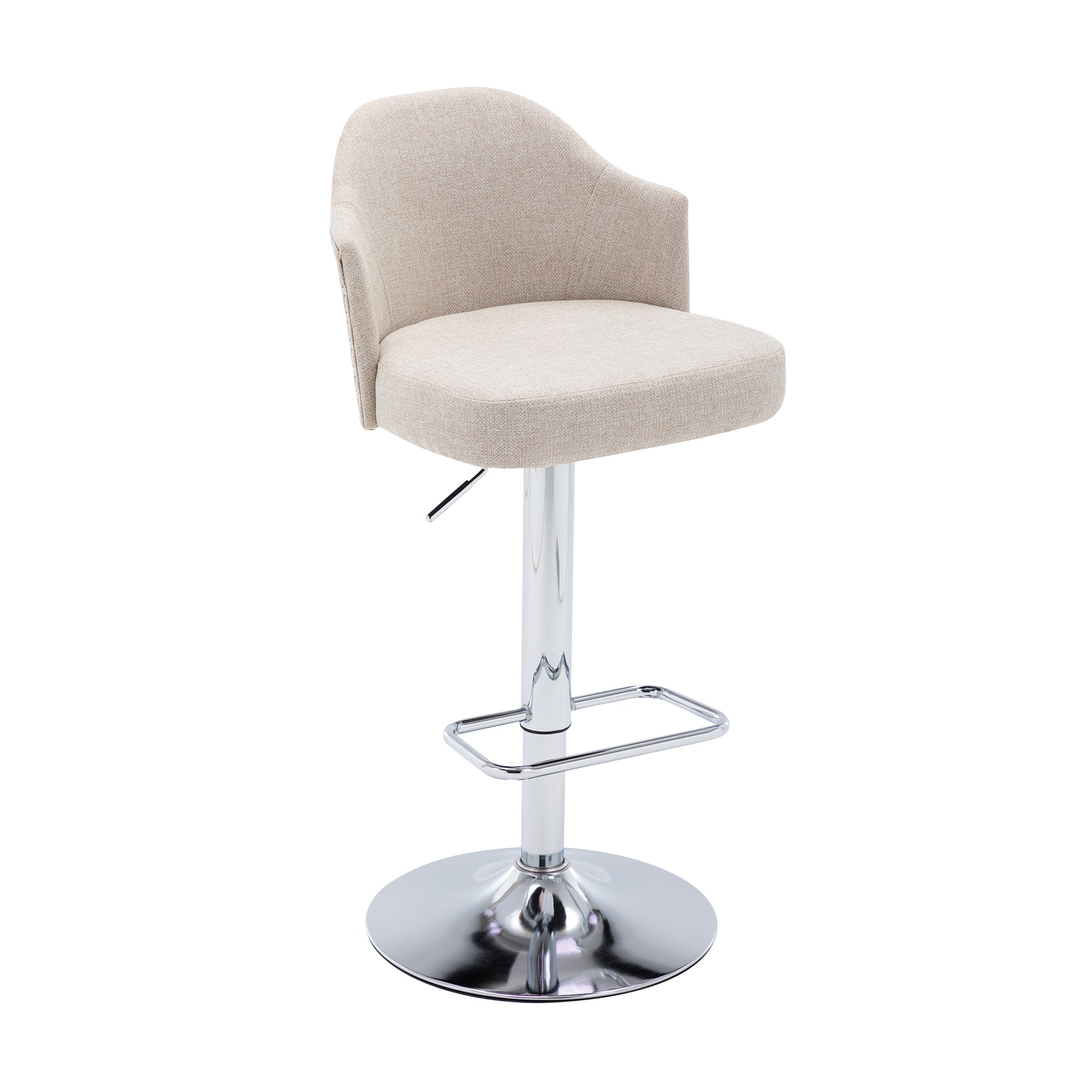 Counter Swivel Bar Stools Adjustable (Set of 2) - Beige