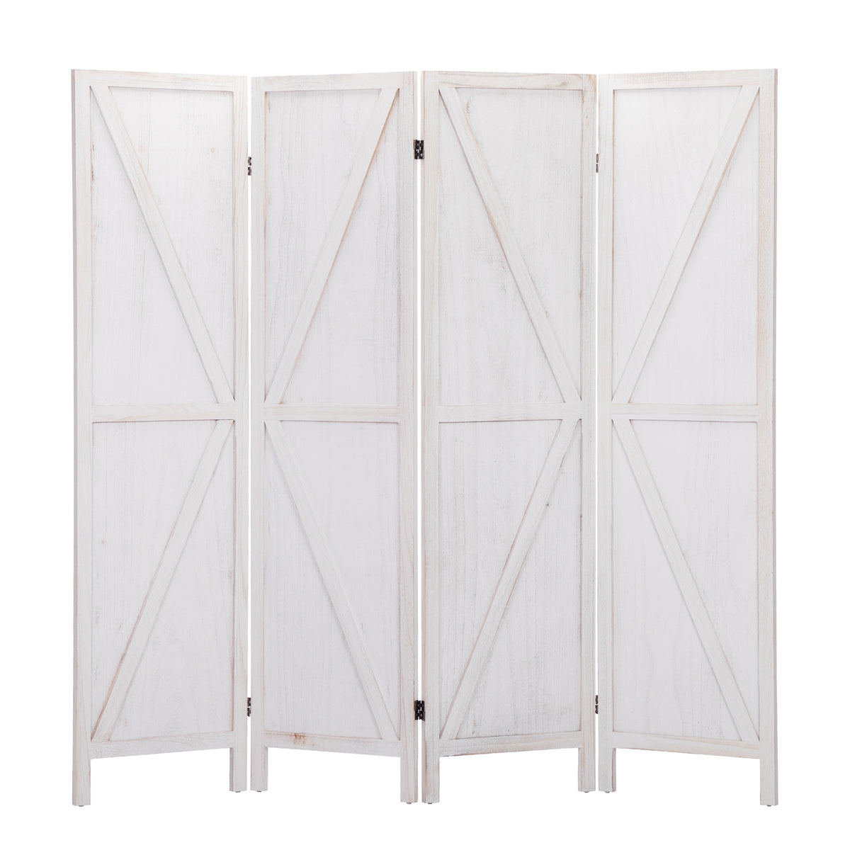 4-Panel Folding Screens Wooden Partition