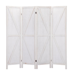 4-Panel Folding Screens Wooden Partition