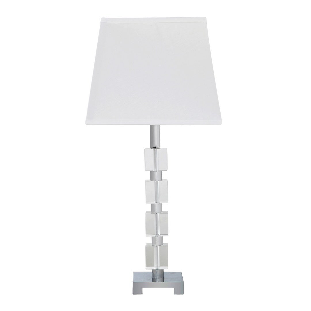 Wendi Glam Crystal Cube Ice Table Lamp - White