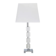 Wendi Glam Crystal Cube Ice Table Lamp - White
