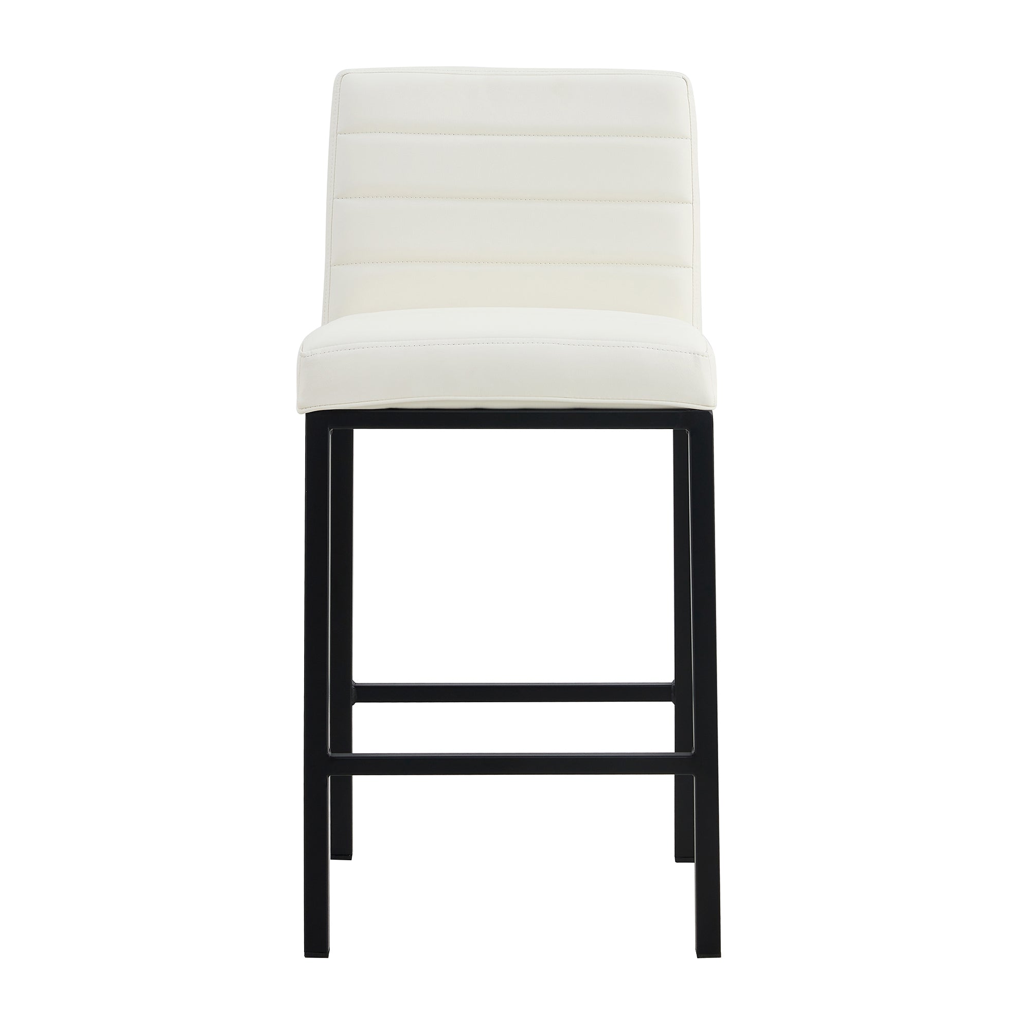 Modern Design High Counter Stool Bar Chair (Set of 2) - White