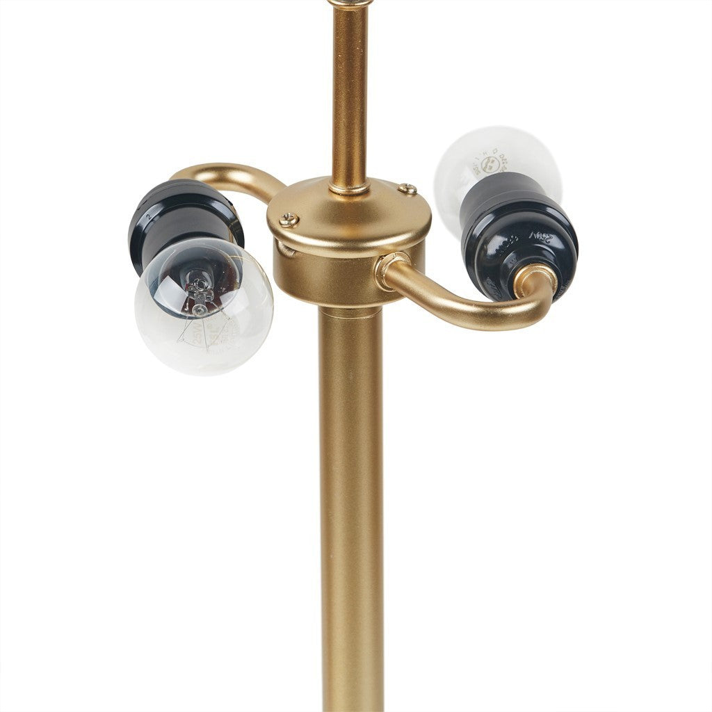 Bryson Dome-Shaped 2-Light Metal Table Lamp - Gold