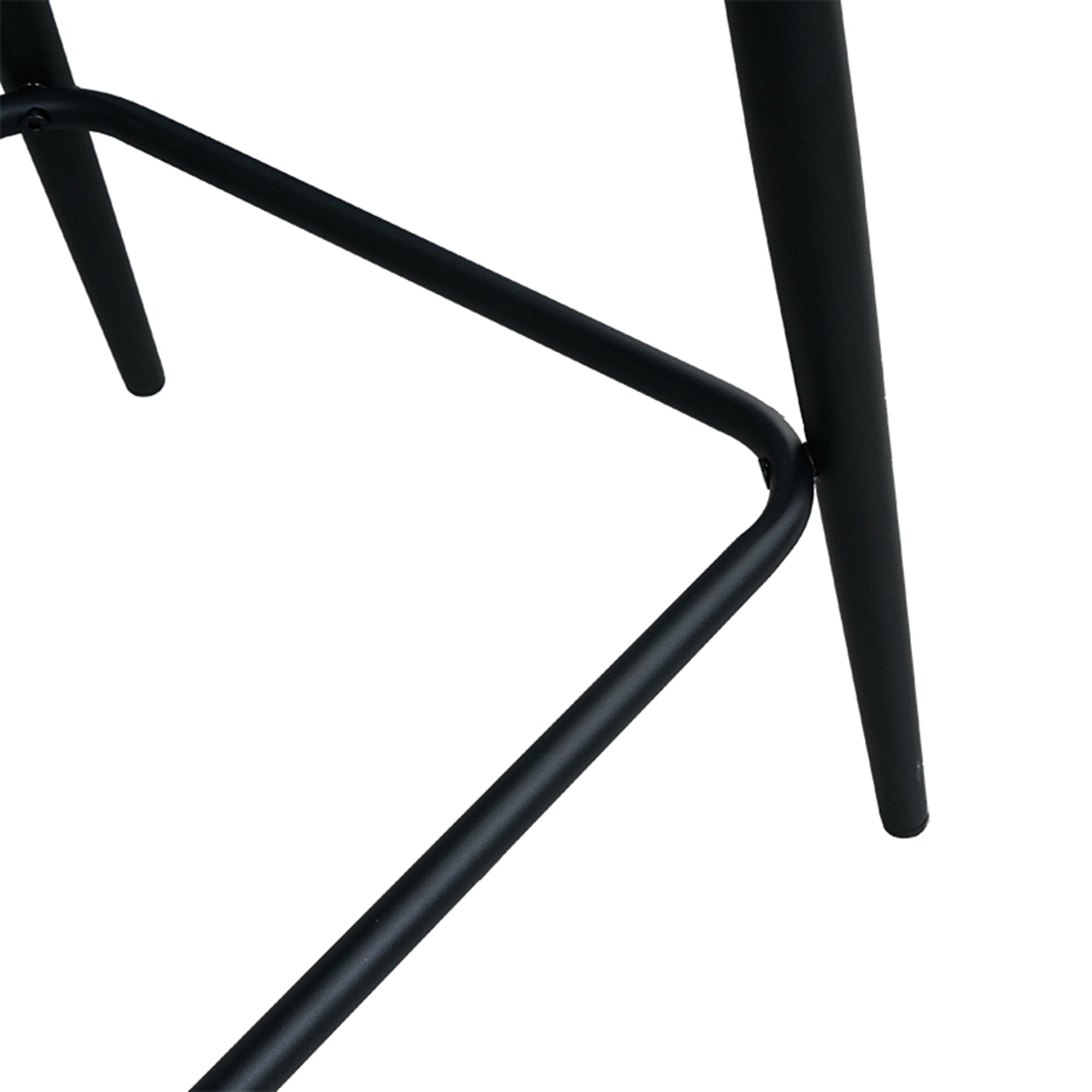 Modern Bar Chair with Armrests and Footrests (Set of 2) - Dark Grey