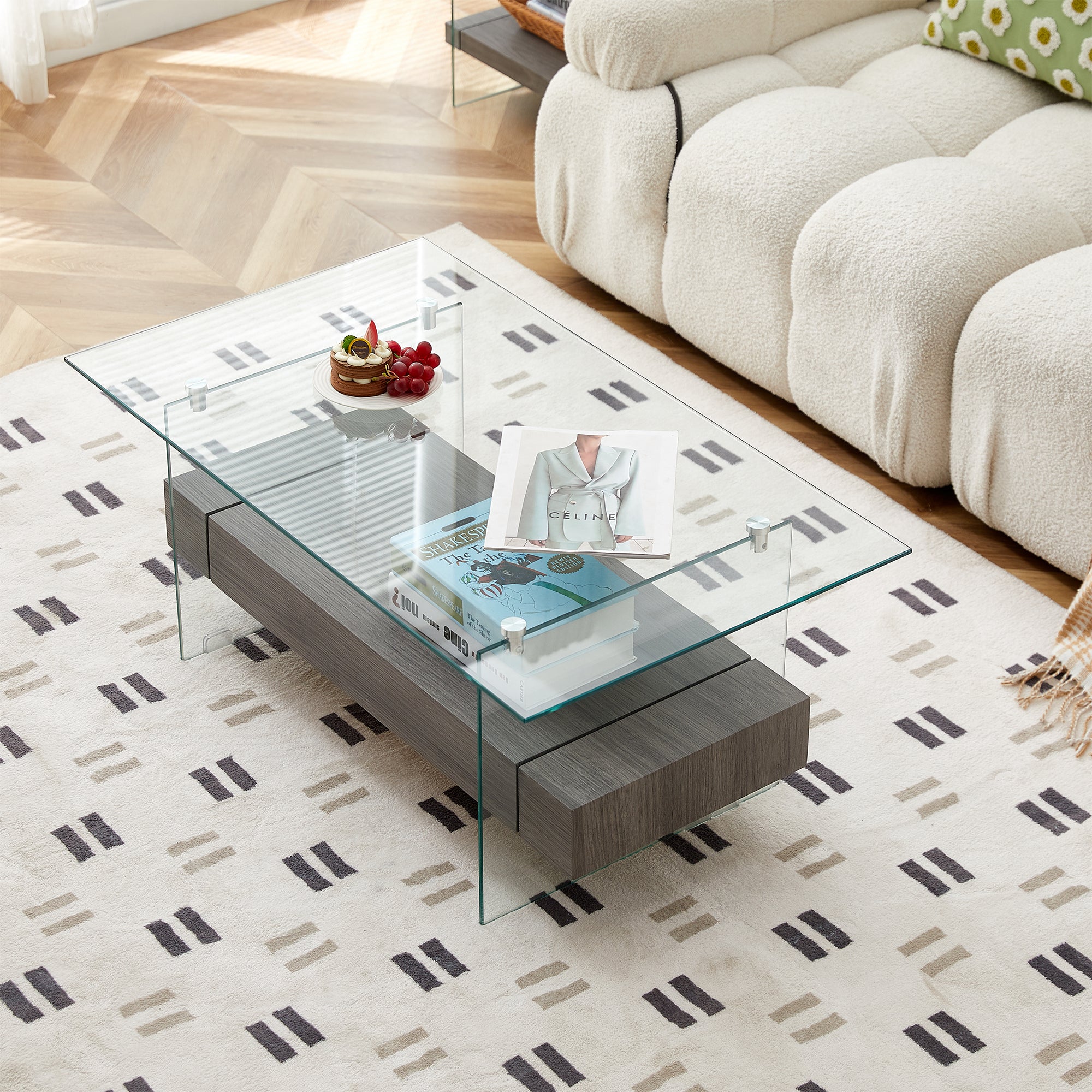 37.8" coffee table