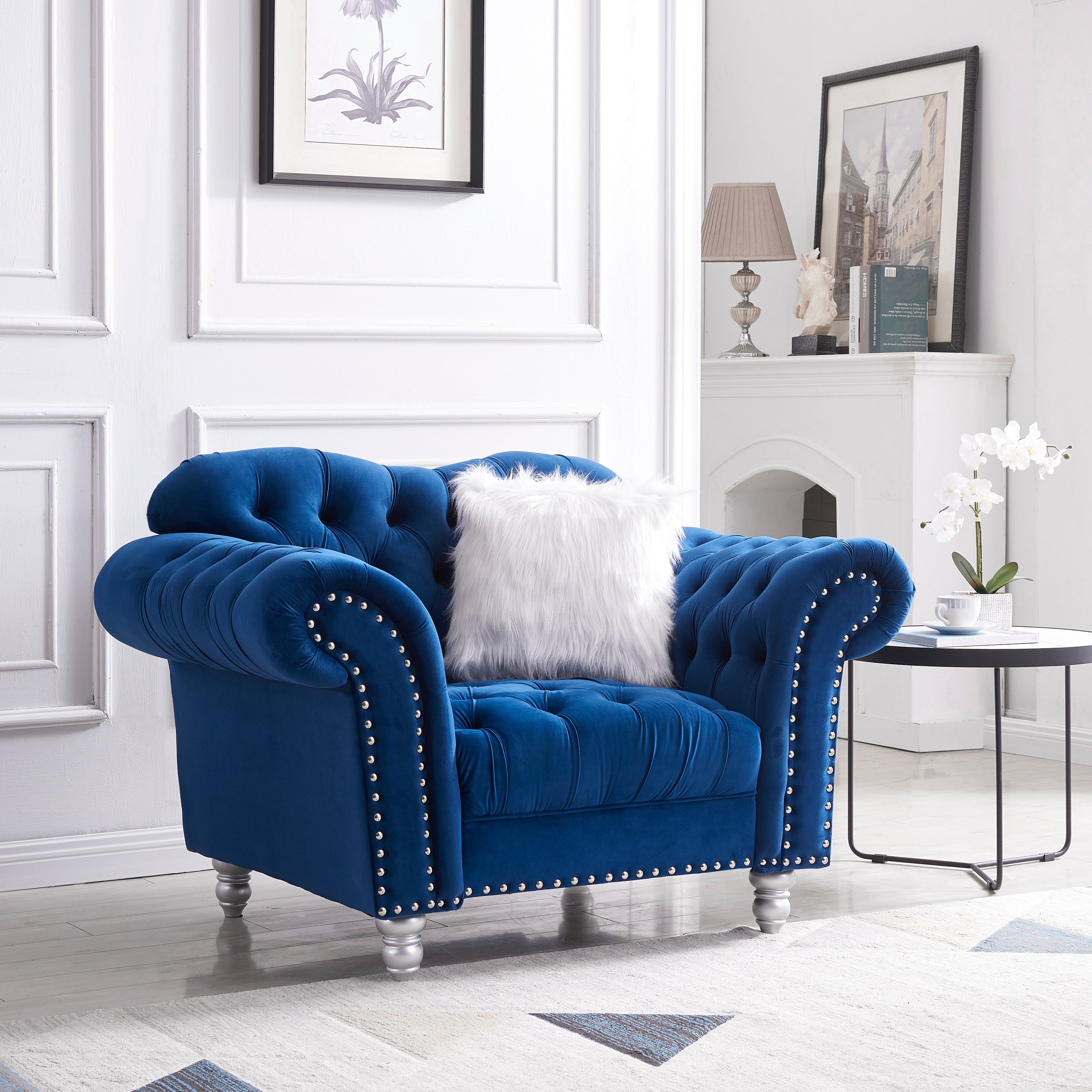 MAICOSY 1/2/3 Seater Sofa set Living Room Velvet Upholstered Loveseat Furniture