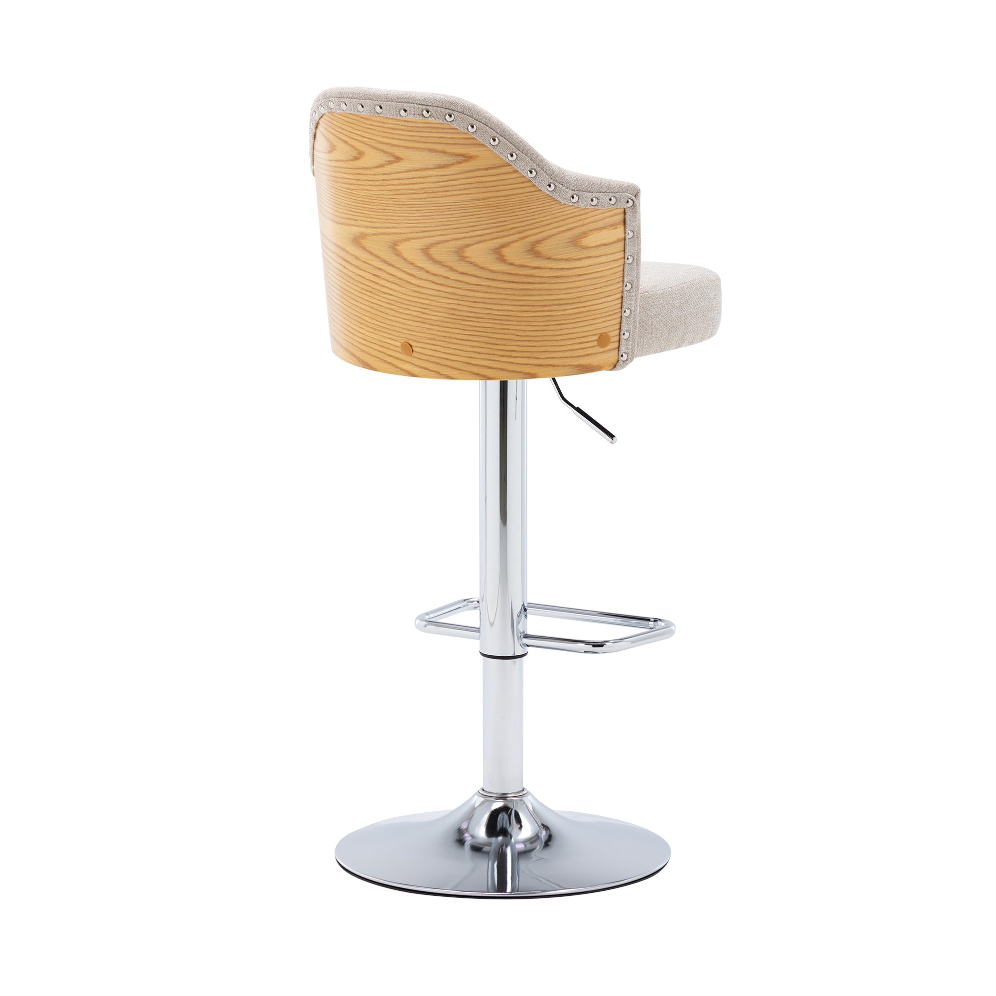 Counter Swivel Bar Stools Adjustable (Set of 2) - Beige