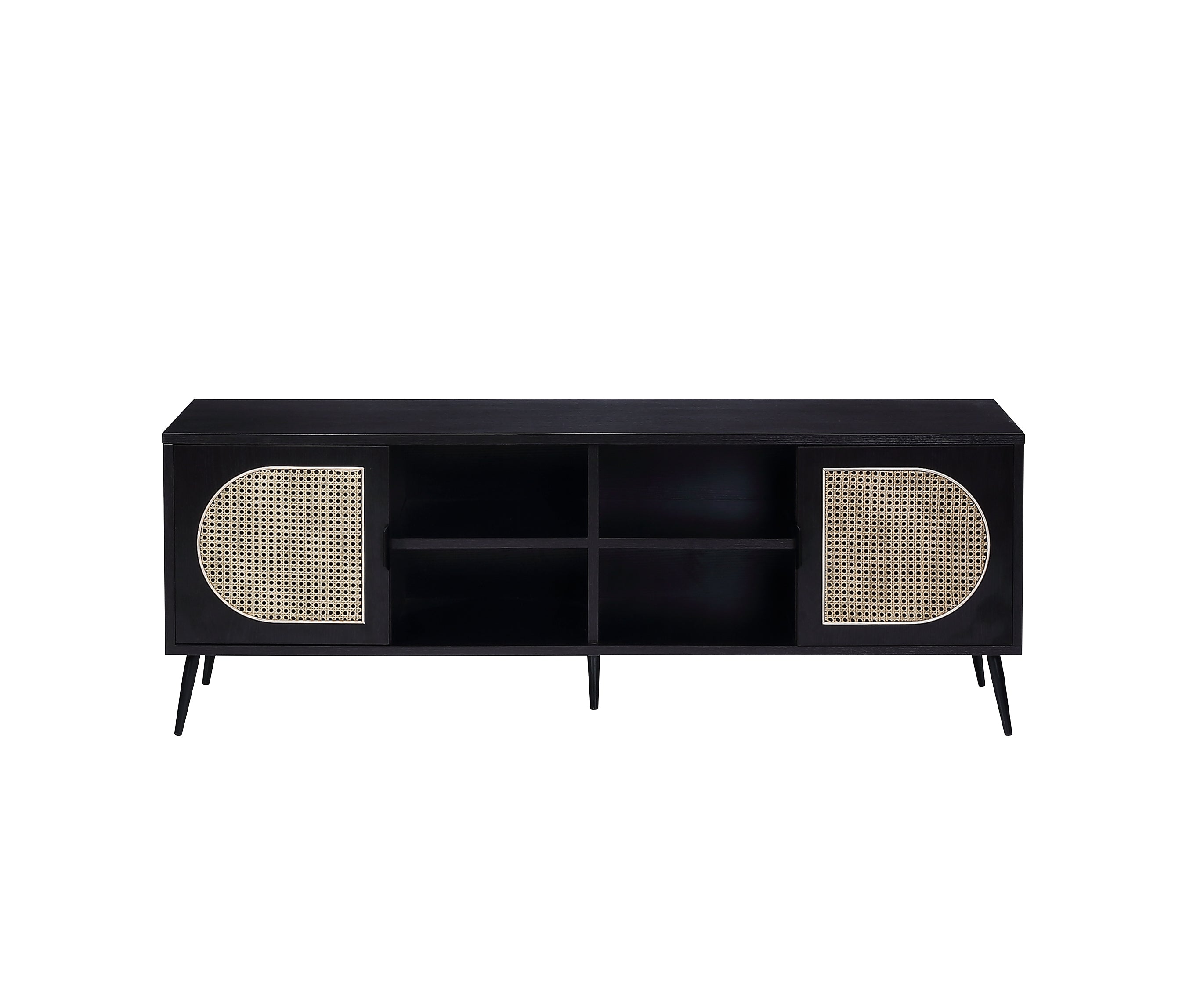 TV stand with wood feet