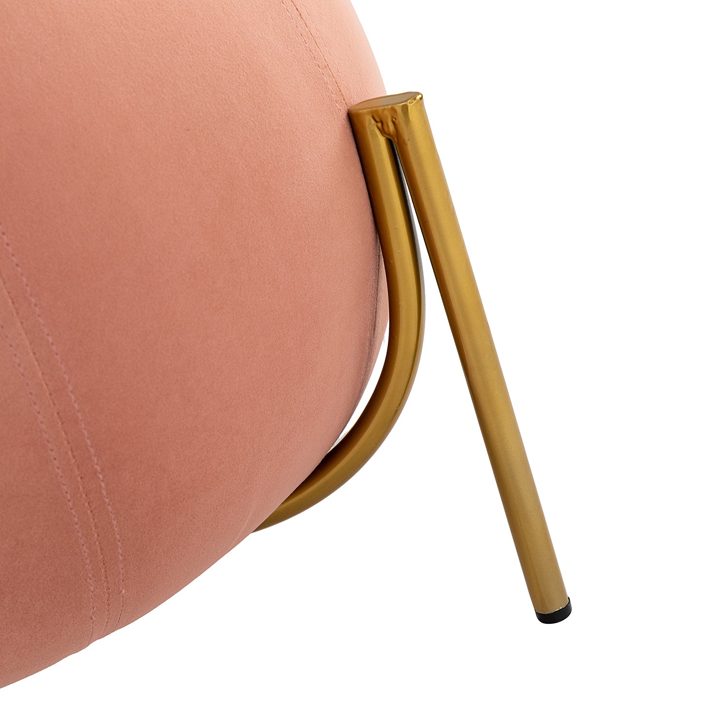 Wide Glamorous Ottoman - Pink