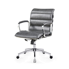 Modern Swivel Office Desk Chair Luxury Executive Boss Ergonomic Computer Chair - Antique Gray