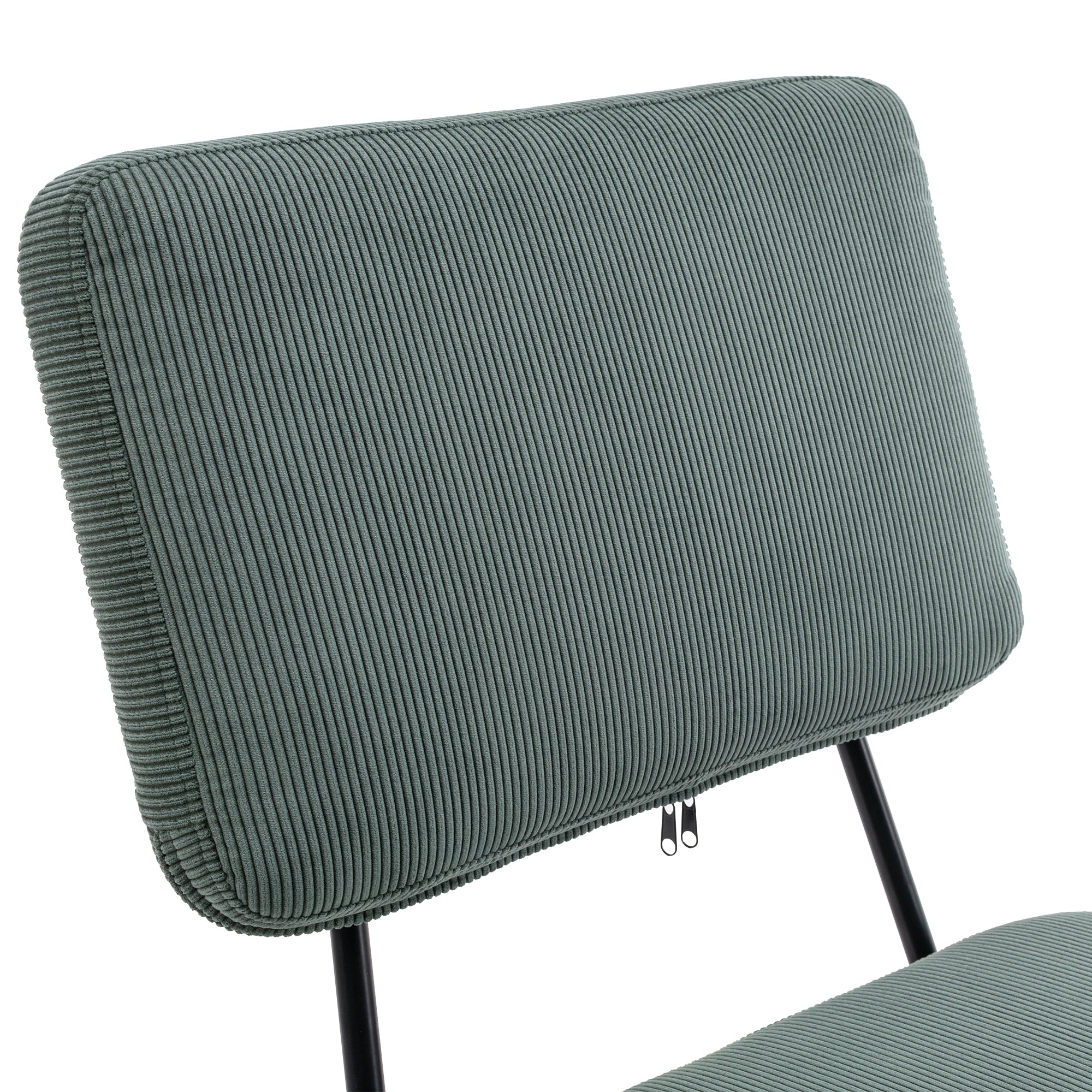 Corduroy Desk Chair Home Office Adjustable Height - Green