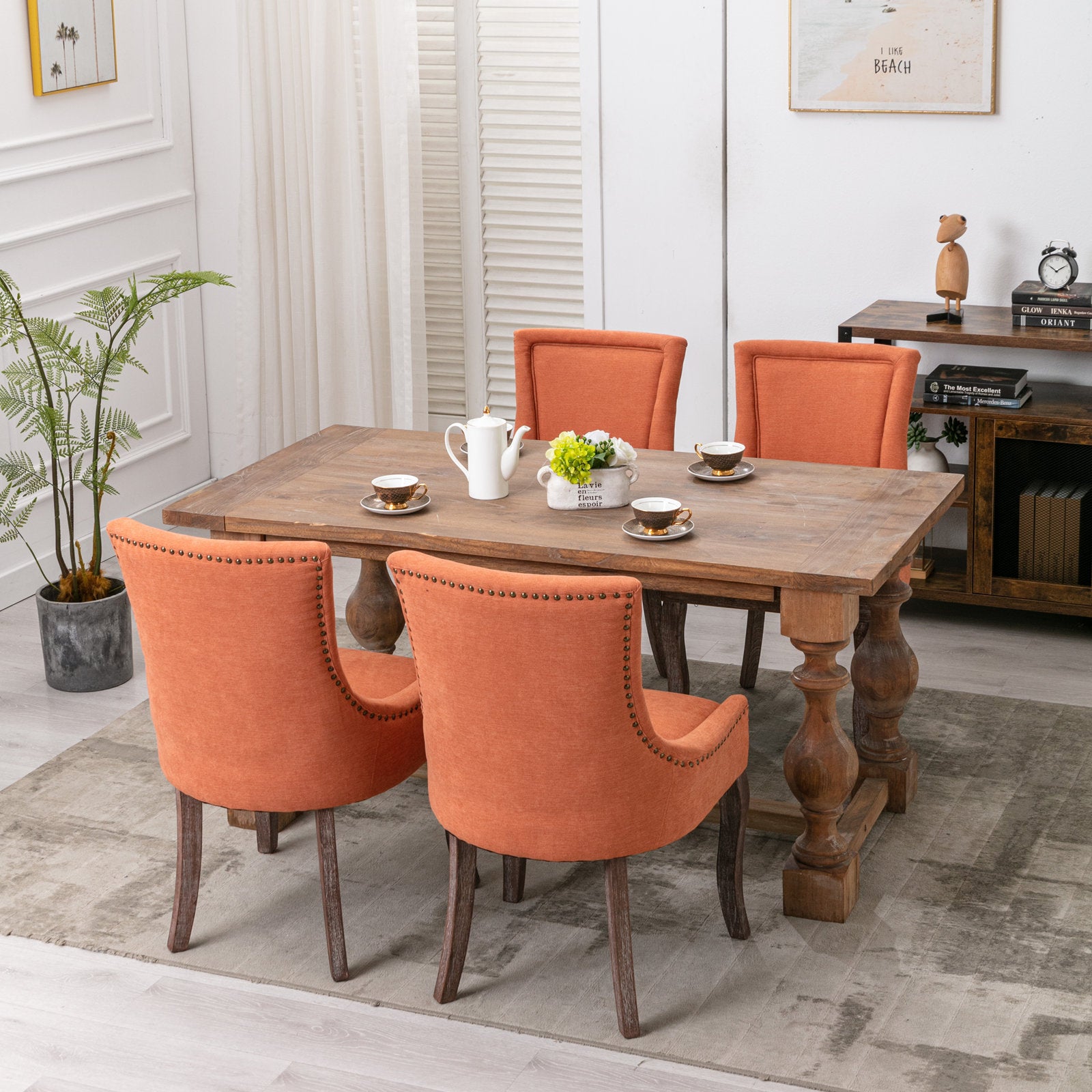 Ultra Side Dining Chai (Set of 2) - Orange