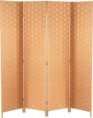 Room Divider Wood Screen 4 Panels 6ft