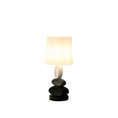 19" Rocks Modern Stacked Tablets Metal Table Lamp
