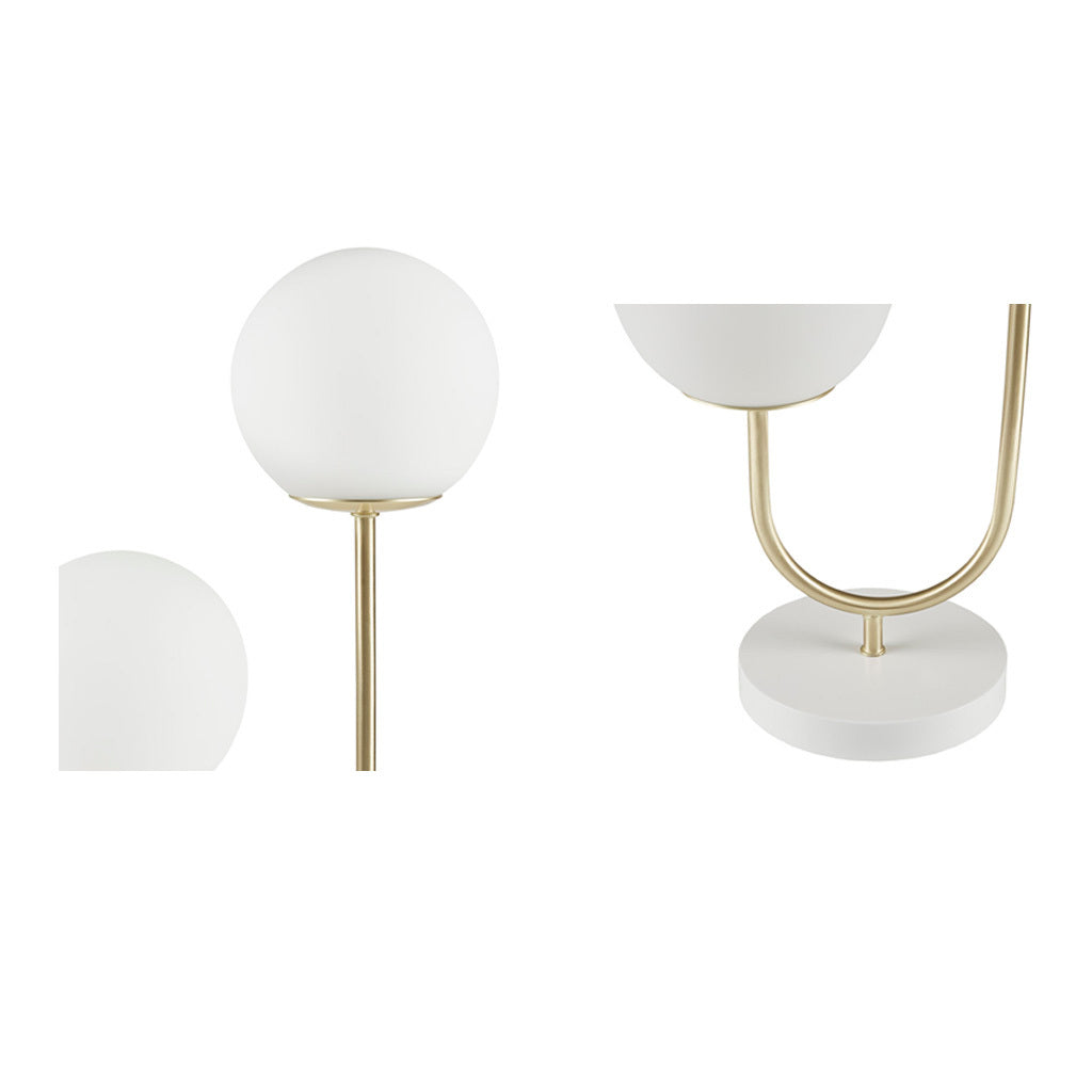 Zusa Metal 2-Light Globe Table Lamp - Gold