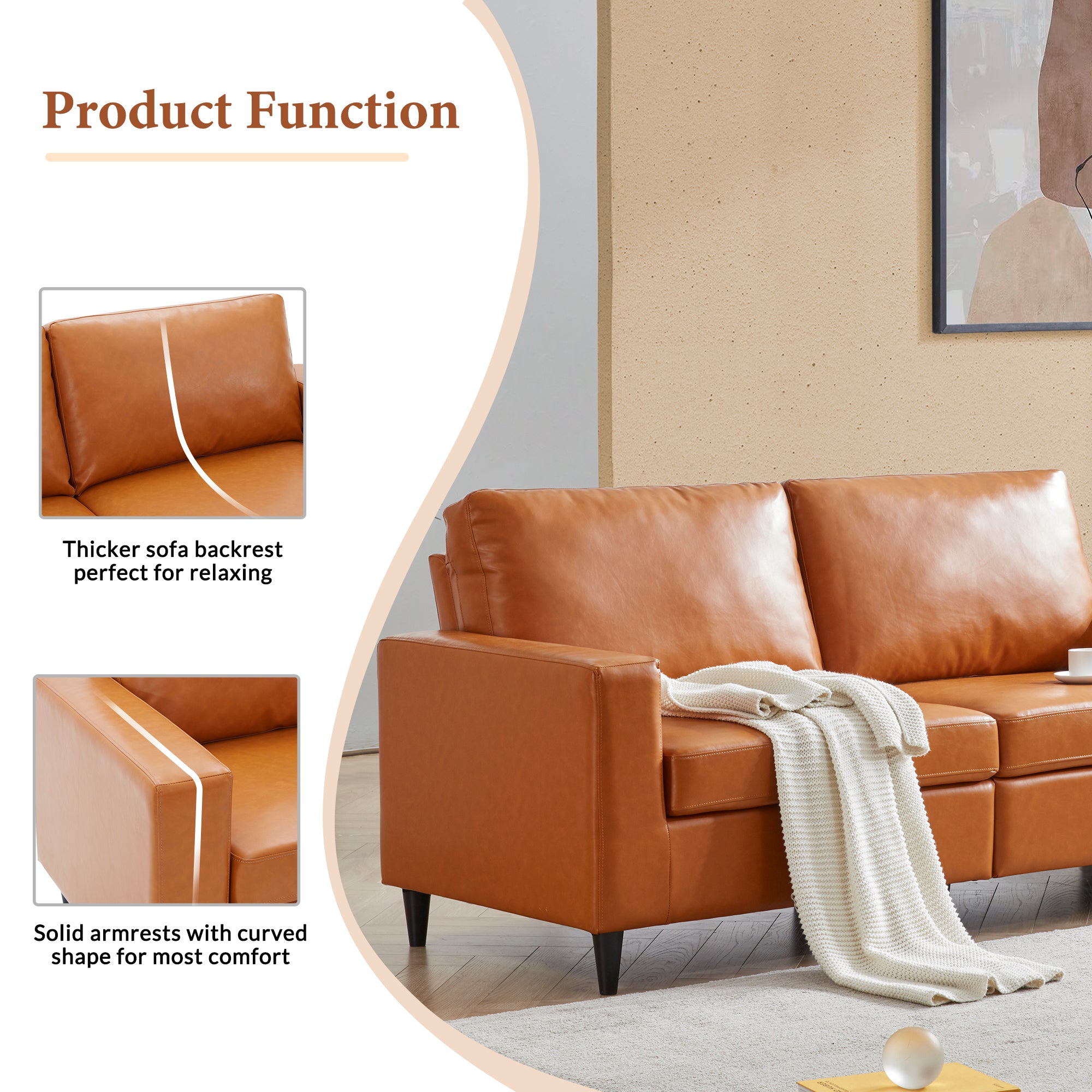 Loveseat Sets - Light Camel