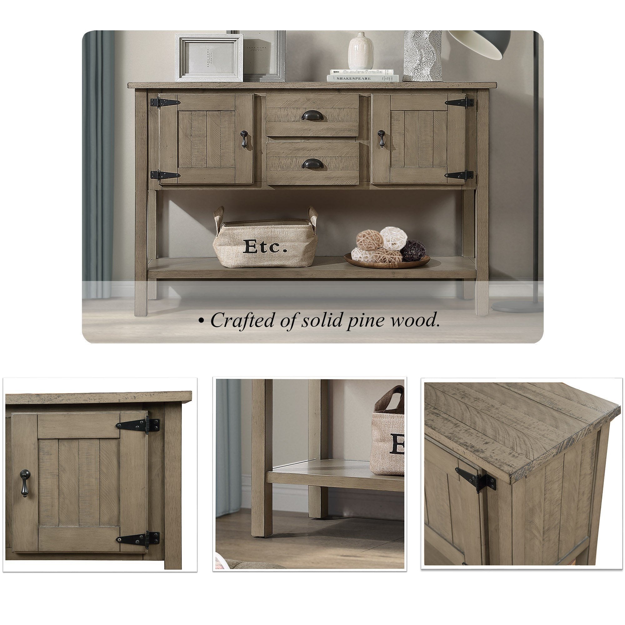 48'' sideboard with storage
