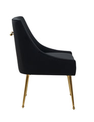 Black Velvet Chair