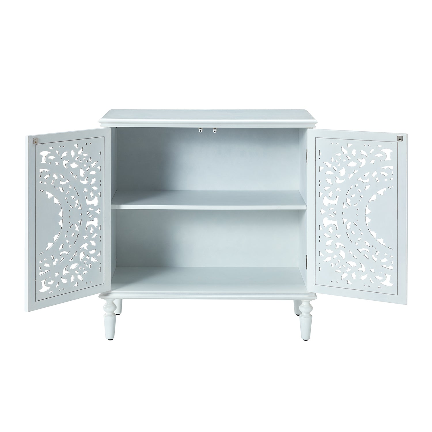 32" Tall 2-Door Accent Cabinet - White