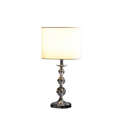 Ascending Solid Crystal Orbs Chrome Table Lamp - Chrome Silver