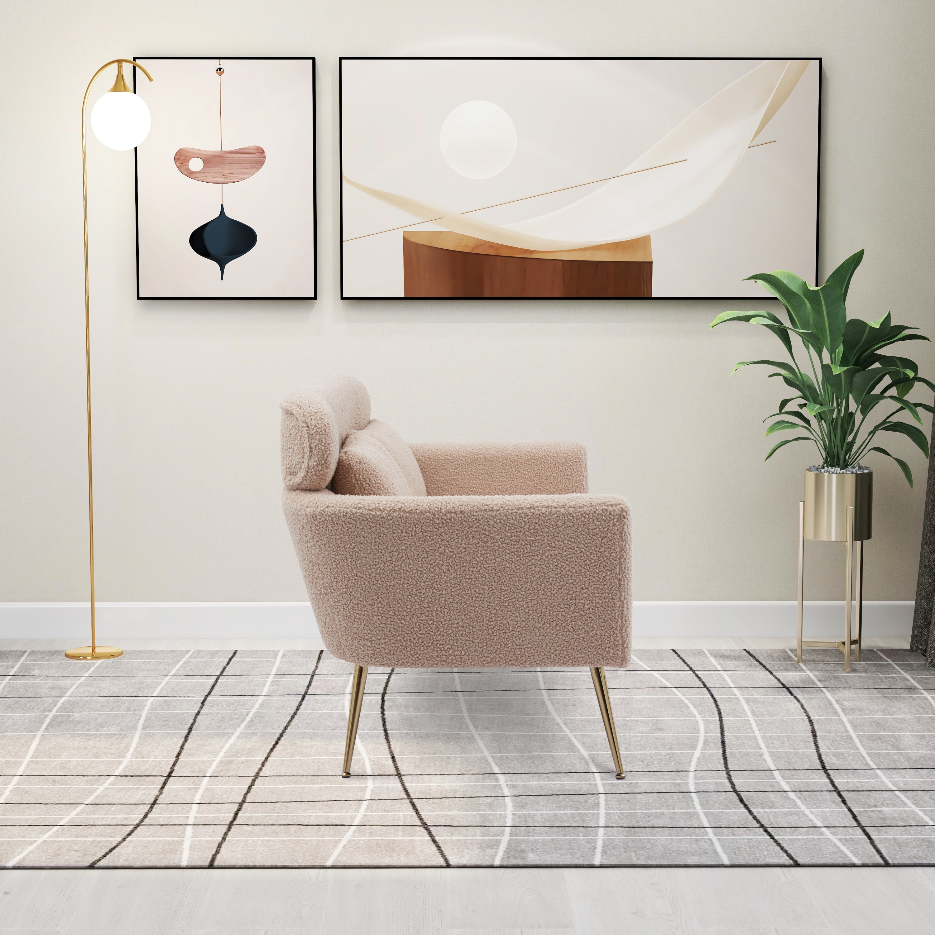 Metal Leg Sofa