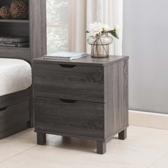 Classic Nightstand Distressed Grey